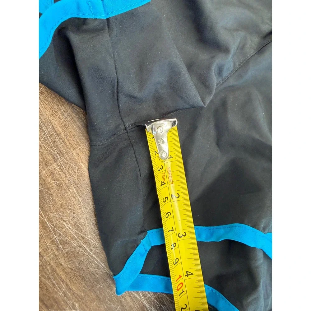 Nike Dri-FIT Tempo Running Shorts Womens Large Black Blue Mesh Athletic Gym L